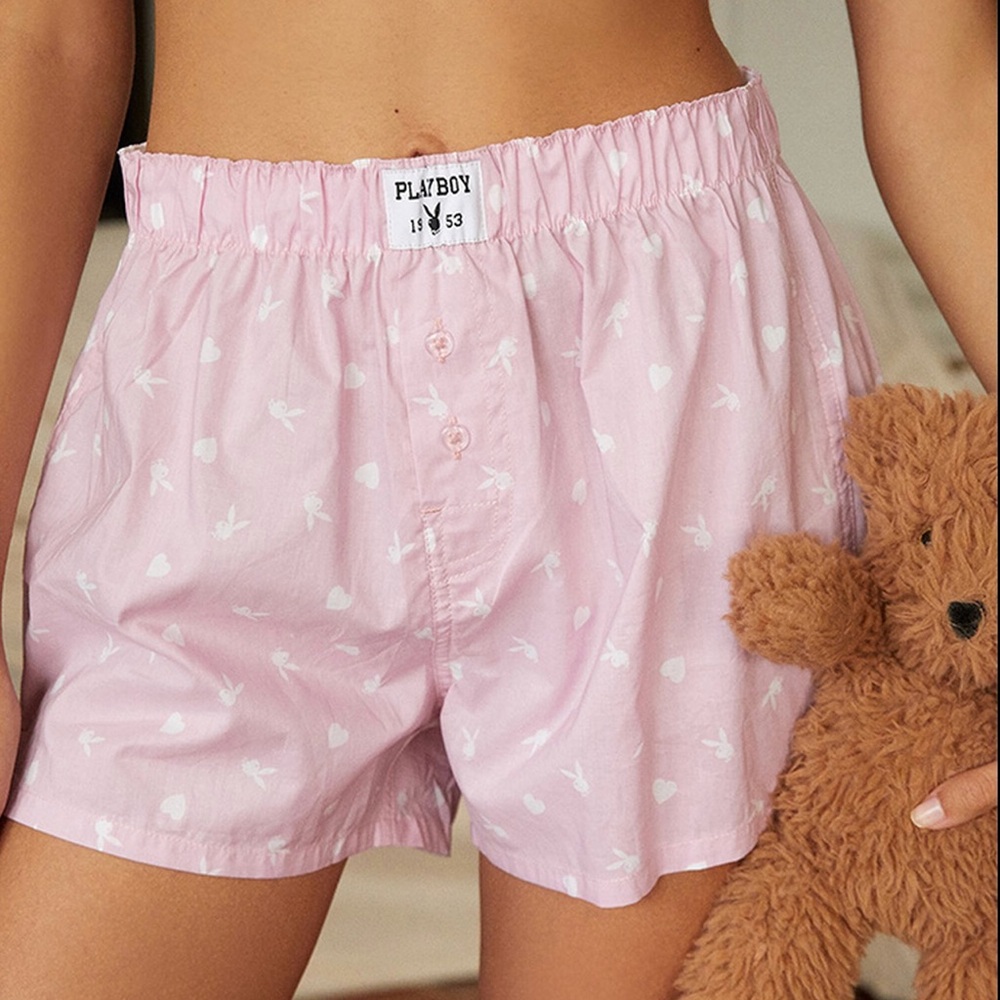 Playboy shorts pink